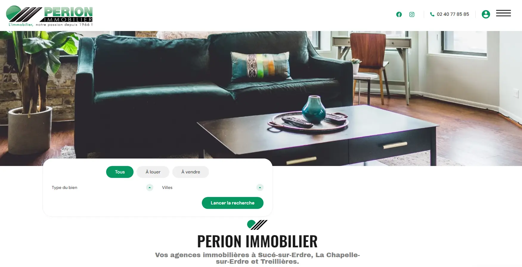 Coherence Agence Digitale PERION IMMOBILIER