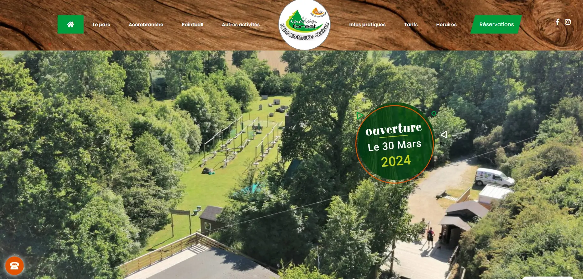 Coherence Agence Digitale Le Parc Aventure Indian Forest