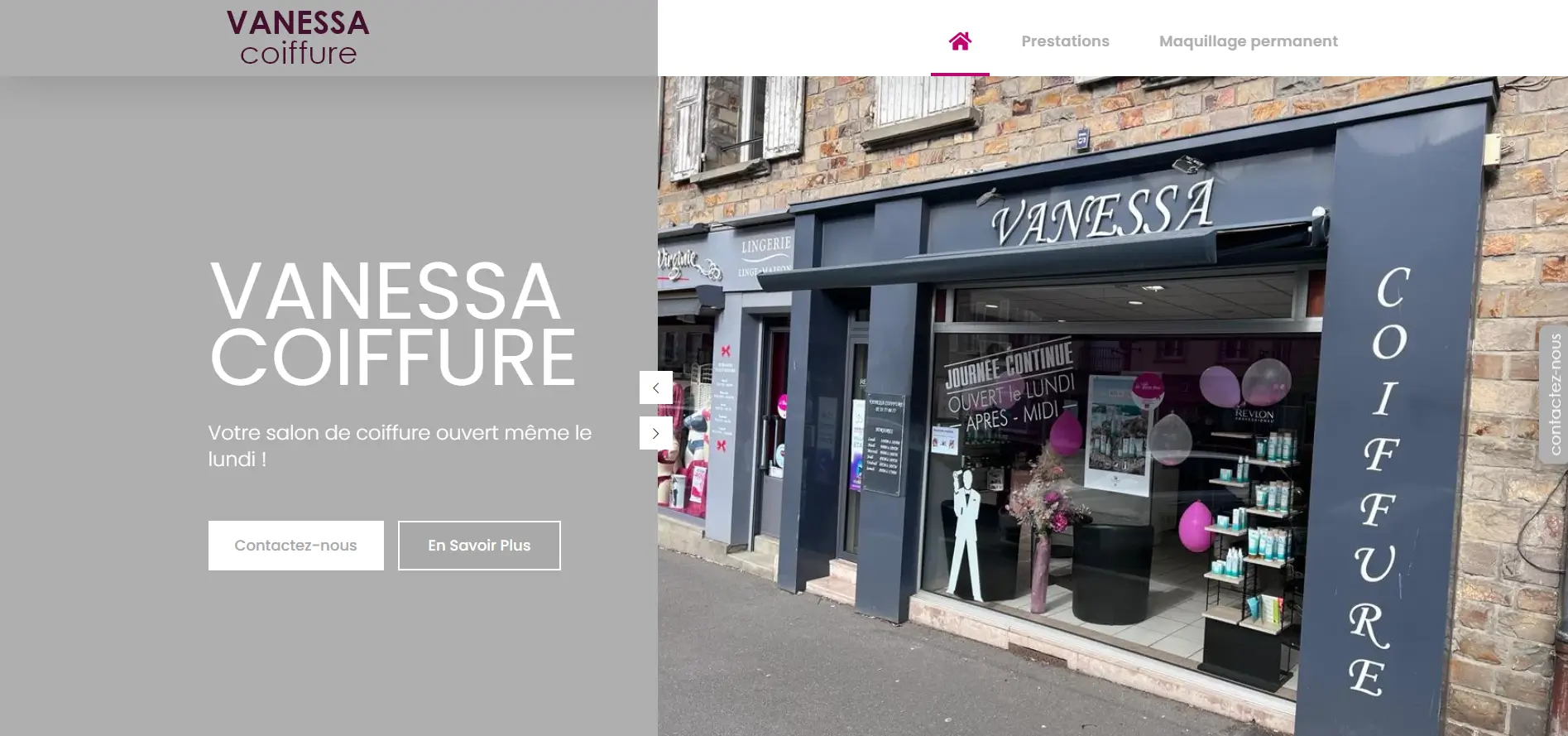 Coherence Agence Digitale Vanessa Coiffure