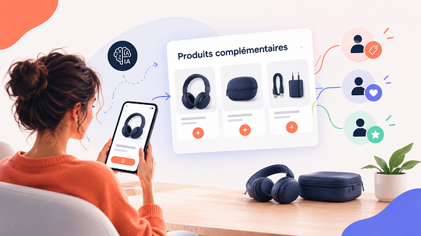 Coherence Agence Digitale Recommandations Produits Par IA Recommandation de produits complémentaires par un outil d'intelligence artificielle.