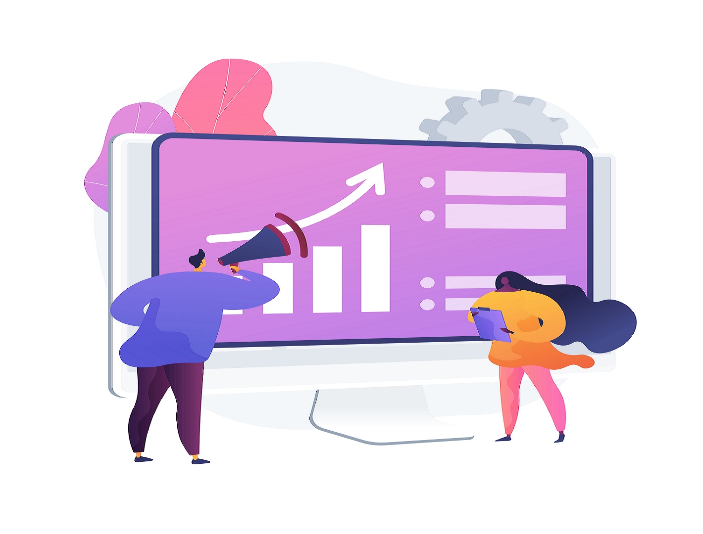 Business Development Vector Concept Metaphor améliorer conversion site web