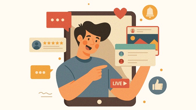 Jardinier en direct avec ses abonnés sur Instagram