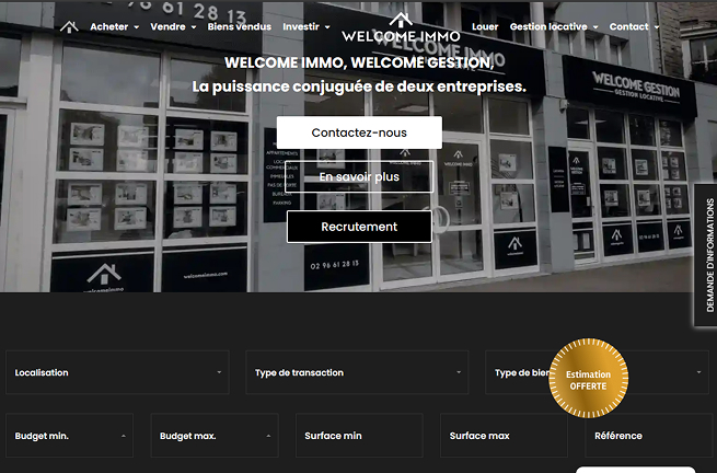 Coherence Agence Digitale Welcome Immo