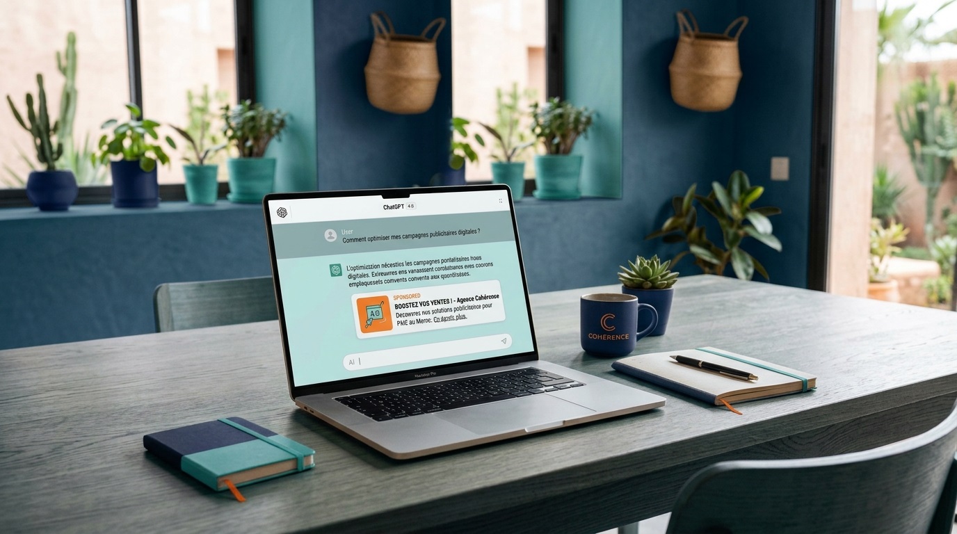 Coherence Agence Digitale Publicite Sur ChatGPT Comment Fonctionne Ce Nouveau Canal Publicitaire 1200×675 1 Publicité sur ChatGPT : comment fonctionne ce nouveau canal publicitaire
