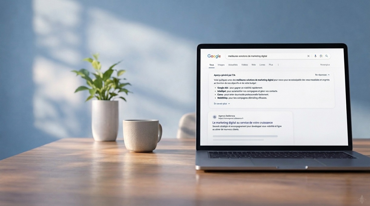 Coherence Agence Digitale Reponses IA De Google Impact Sur Le Referencement Naturel Impact des aperçus IA de Google sur le SEO